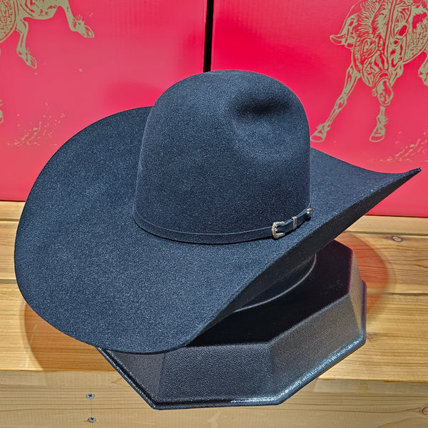 Bailey Rig 5x Black Felt Cowboy Hat 5 Brim Heck Of A Lope