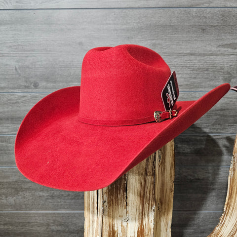 Prohats Stampede Red Fur Felt Cowboy Hat