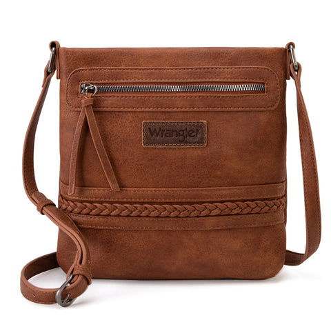 WG97G-9360 Wrangler Braided Concealed Carry Crossbody - Brown